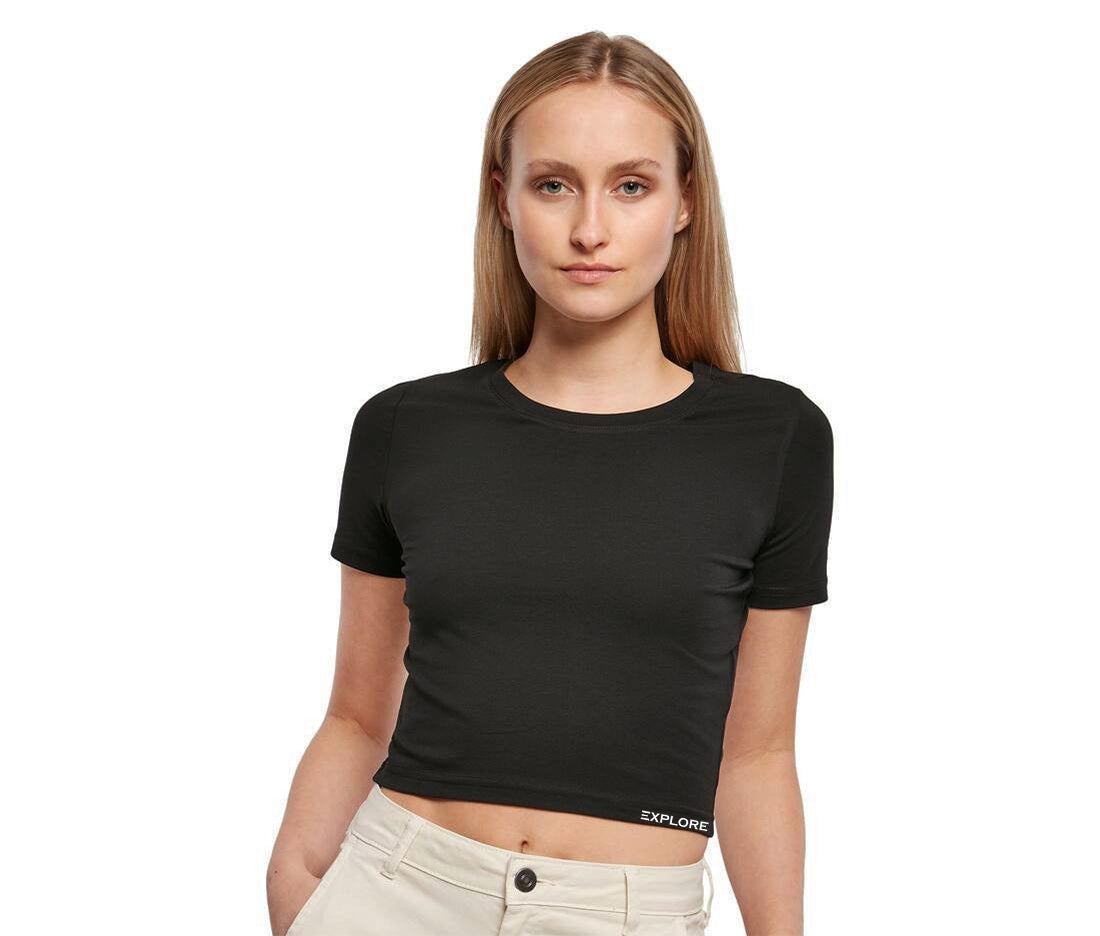 Crop Top Time Explorer (Noir)