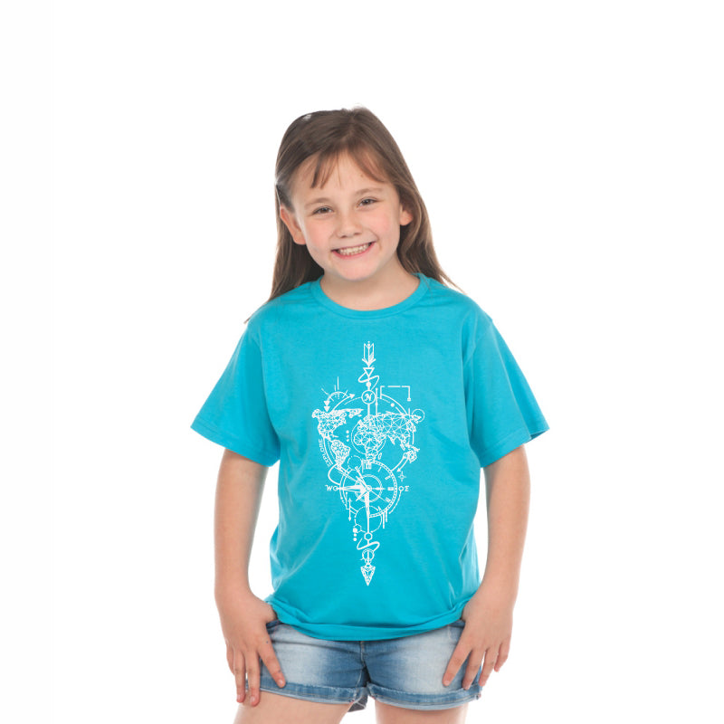 T-Shirt Enfant Time Explorer (Bleu Ecrin)