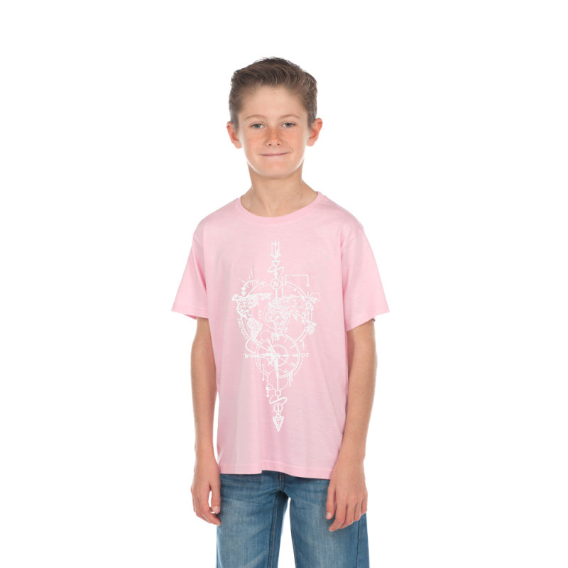 T-Shirt Enfant Time Explorer (Rose Malabar)