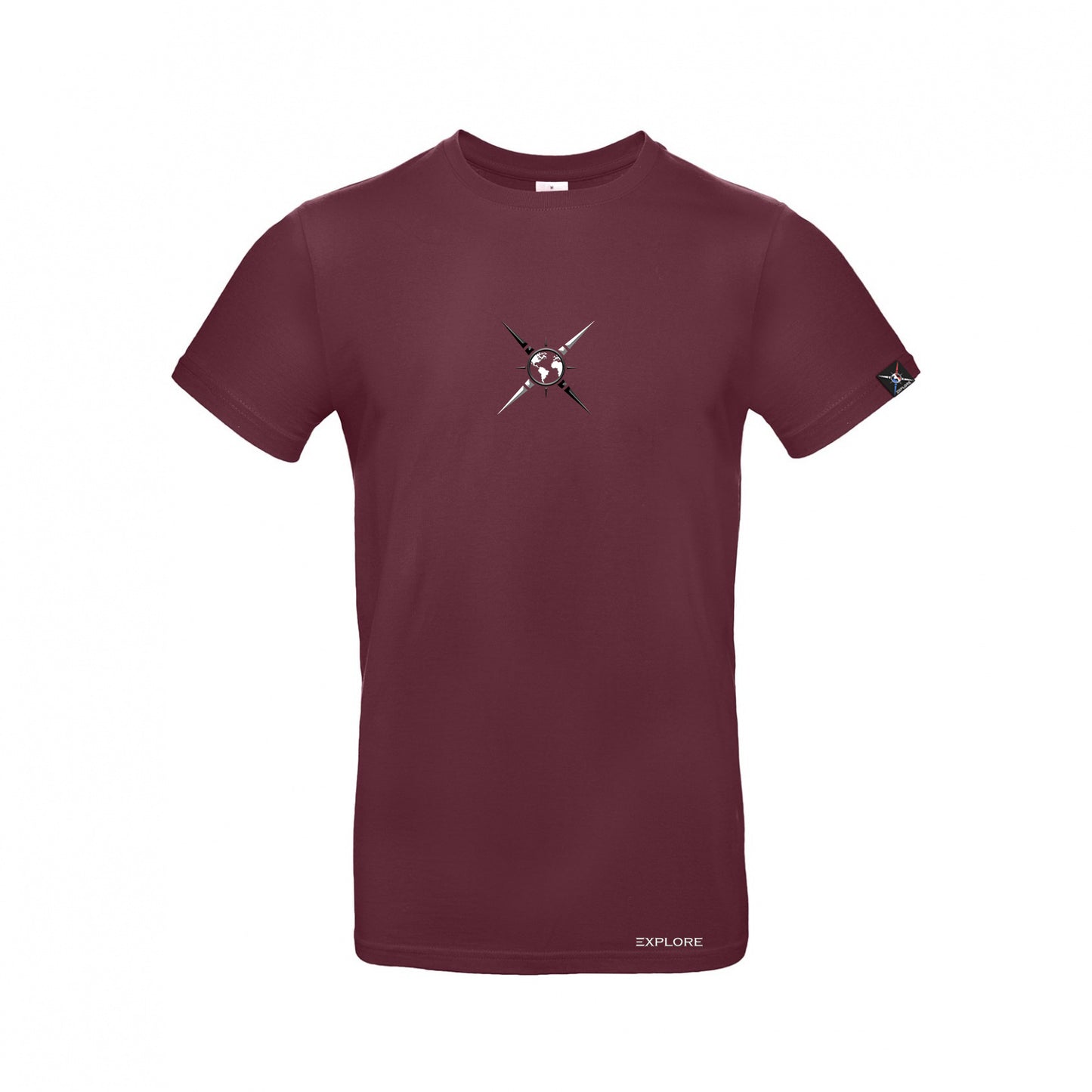 T-shirt Compass (Burgundy)