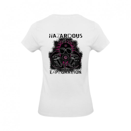 T-shirt Femme Hazardous pink (Blanc)