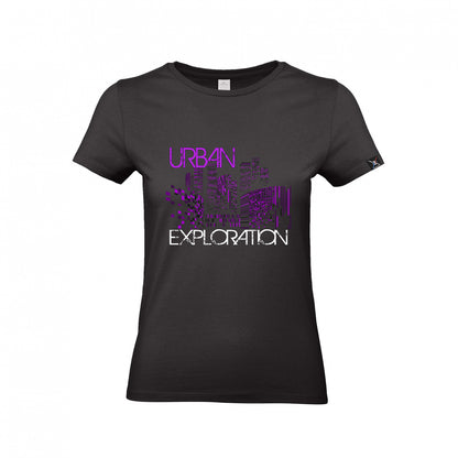 T-shirt Femme Urban Exploration (Black Violet)